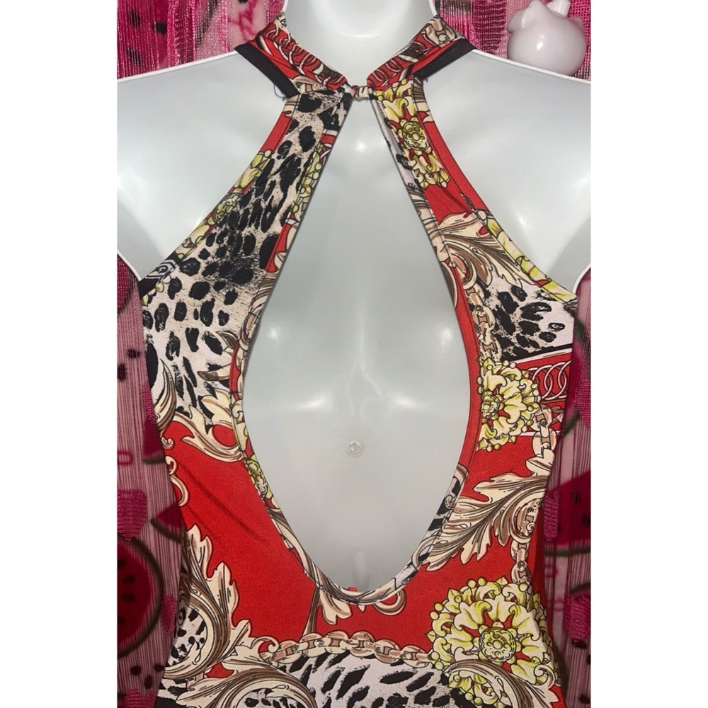 Arden B Backless Patterned Dress - image 5